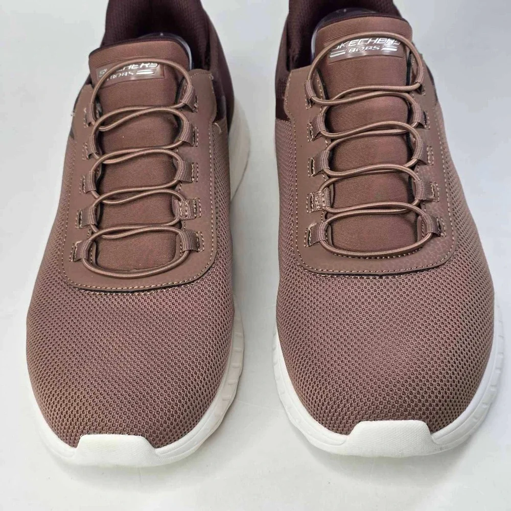Skechers BOBS Sport Squad Chaos Sneakers Men's 11 Chocolate Brown Slip-Ins Shoes
